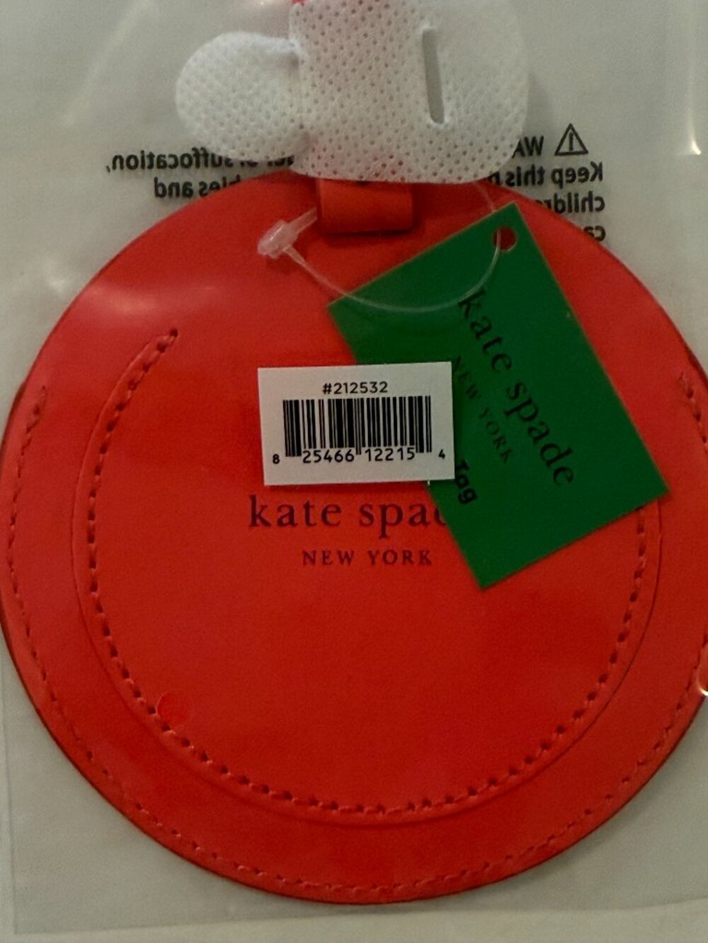Luggage Tag (Circle), Lets Go, Kate Spade, set of two - Picture 3 of 8